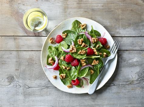 walnut-raspberry-salad-and-raspberry-vinaigrette image