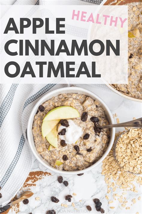 healthy-apple-cinnamon-oatmeal-recipe-10-mins image