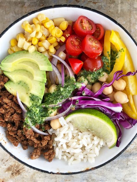 mexican-bowl-recipe-with-cilantro-lime-dressing image