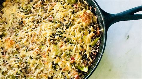 cheesy-wild-rice-broccoli-mushroom-casserole image