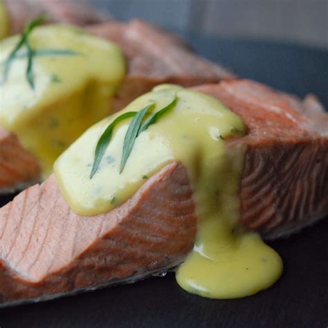poached-salmon-with-no-fail-hollandaise-food-wine image