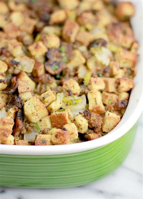 the-best-stuffing-recipe-ever-ericas-recipes-sausage image