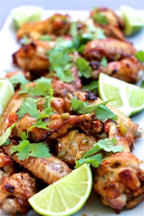 spicy-cilantro-lime-baked-chicken-wings-the image