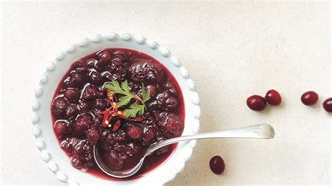 pineapple-cranberry-sauce-with-chiles-and-cilantro image