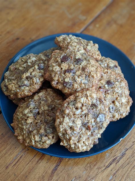 sourdough-oatmeal-chocolate-chip-cookies-almanac-grain image