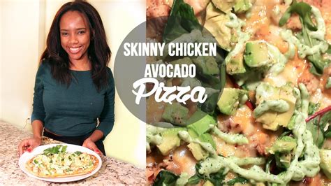 skinny-chicken-avocado-pizza-recipe-youtube image