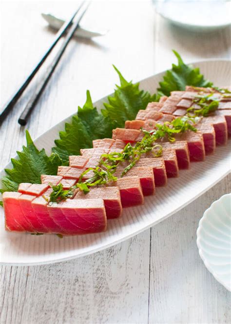 marinated-sashimi-tuna-recipetin-japan image