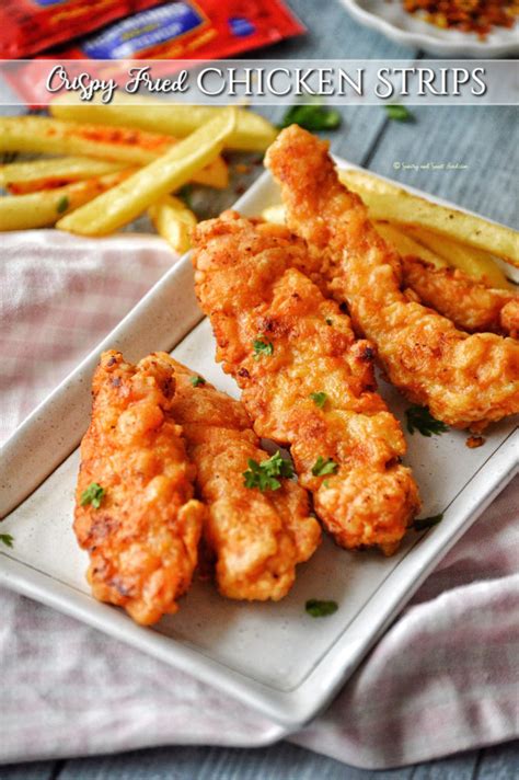 crispy-fried-chicken-strips-savorysweetfood image