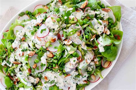 spring-vegetable-salad-with-asparagus-peas-and-radishes image
