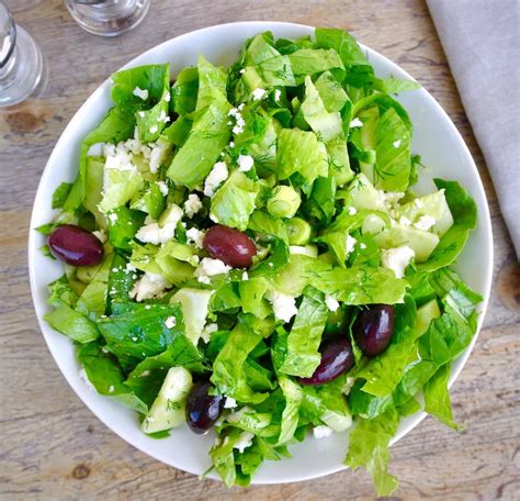 classic-greek-green-salad-with-feta-olive-tomato image