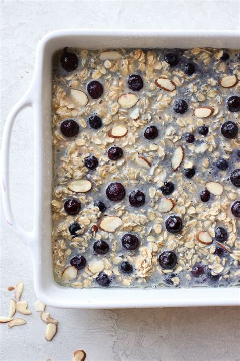 healthy-blueberry-baked-oatmeal-gluten-free-the-real image