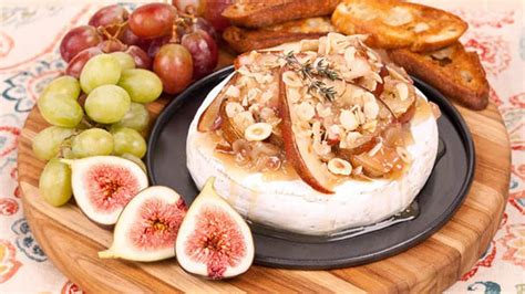 baked-brie-with-caramelized-pear-canadian-living image