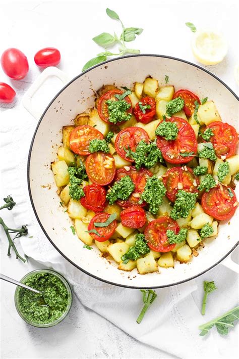 potato-tomato-bake-with-kale-pesto-happy image