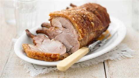 roast-pork-with-crackling-recipe-bbc-food image