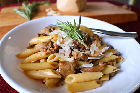 penne-marsala-with-sausage-an-easy-and-impressive image