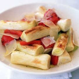 roasted-leeks-and-red-peppers-with-parmesan-lunch image