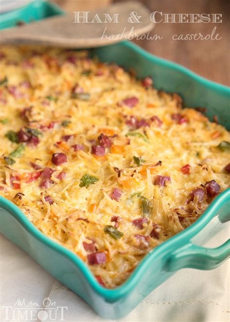 ham-and-cheese-hash-brown-breakfast-casserole image