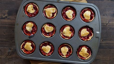 3-ingredient-mini-heart-cherry-pies image
