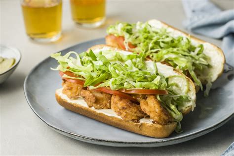 fried-shrimp-po-boy-sandwich-recipe-the-spruce-eats image