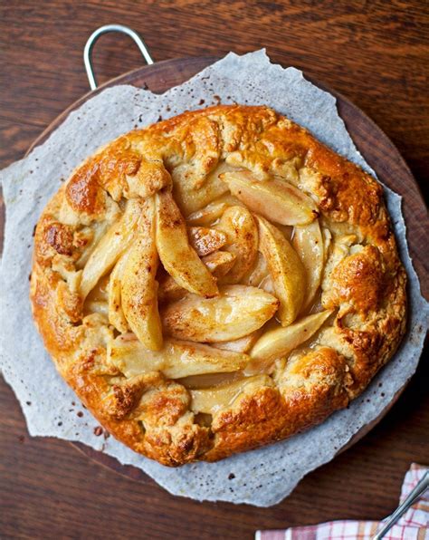 rustic-pear-pie-recipe-delicious-magazine image
