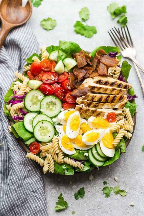 balsamic-chicken-cobb-salad-with-pasta-the image
