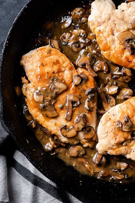 one-skillet-chicken-cutlets-with-mushroom-sauce image