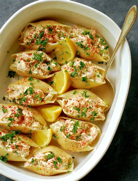 seafood-salad-stuffed-pasta-shells-chindeep image