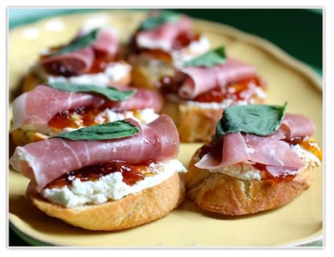 crostini-with-prosciutto-goat-cheese-and-fig-jam image