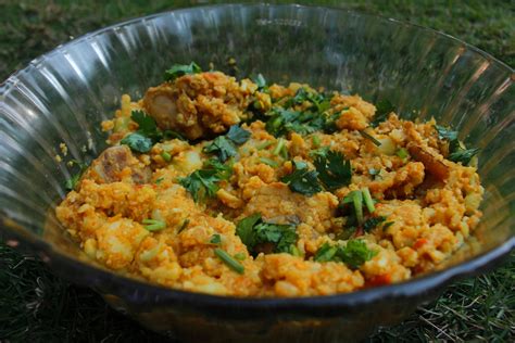 how-to-make-cauliflower-rice-chicken-biryani image