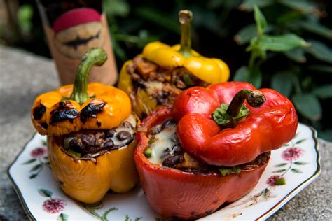 chorizo-and-cheese-grilled-stuffed-bell-peppers-food image