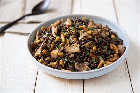 maitake-wild-rice-salad-monterey-mushrooms image