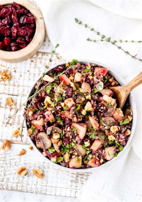 wild-rice-pilaf-with-cranberries-and-apples-haute image
