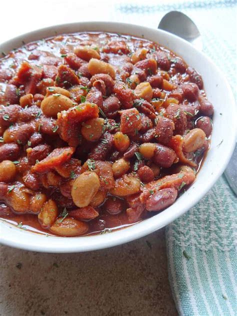 slow-cooker-baked-beans-easy-delicious-savory image