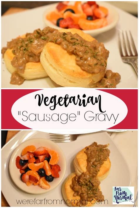 easy-delicious-vegetarian-sausage-gravy-far image