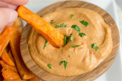 sweet-potato-fries-with-curry-mayo-dipping-sauce image