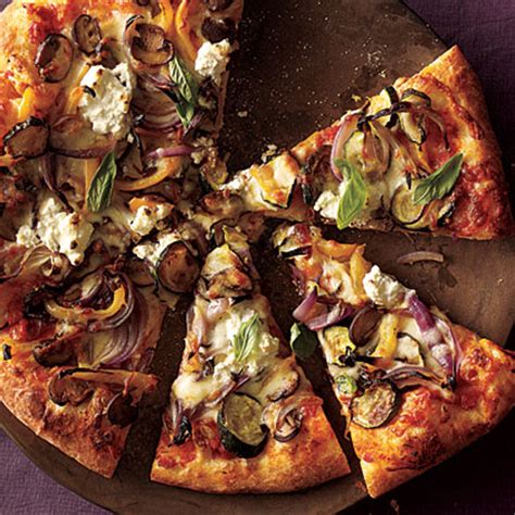 roasted-vegetable-and-ricotta-pizza-recipe-myrecipes image