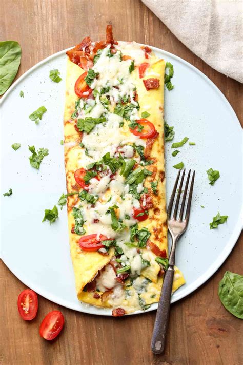 bacon-spinach-omelette-recipe-valentinas-corner image