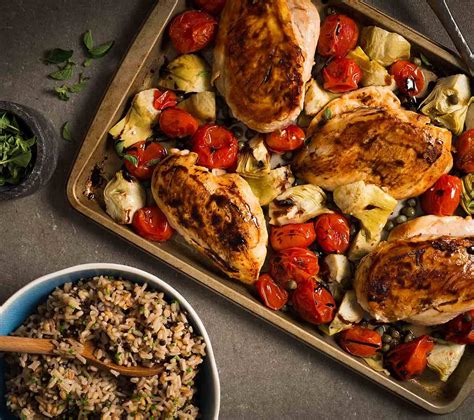 roasted-chicken-with-artichokes-tomatoes-capers image