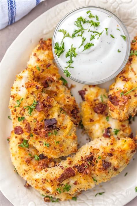 cheddar-bacon-ranch-oven-baked-chicken-tenders image