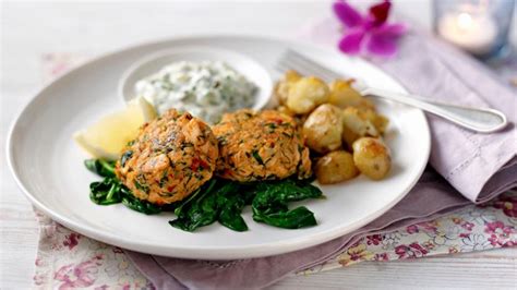 crab-and-salmon-fishcakes-recipe-bbc-food image
