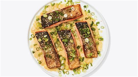 crispy-skin-salmon-with-miso-honey-sauce-recipe-bon image
