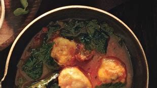 mixed-greens-and-sausage-soup-with-cornmeal image