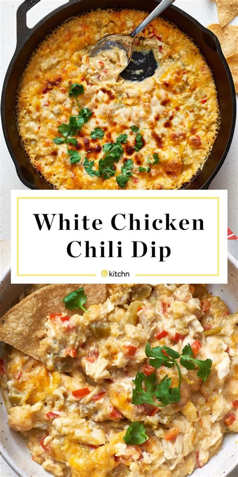 white-chicken-chili-skillet-dip-kitchn image