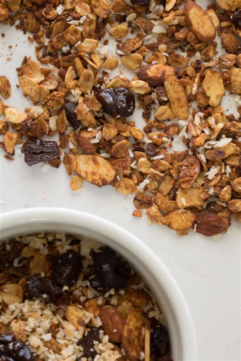cherry-vanilla-granola-recipe-deliciously-plated image