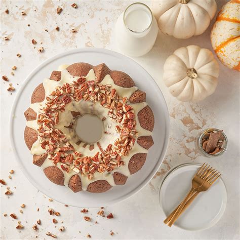 pumpkin-spice-bundt-cake-with-cream-cheese-glaze image
