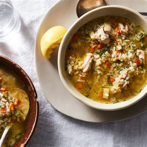 easy-lemony-chicken-rice-soup-with-dill-food52 image