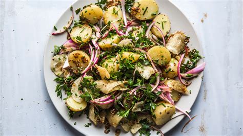 potato-salad-with-old-bay-and-potato-chips-bon image
