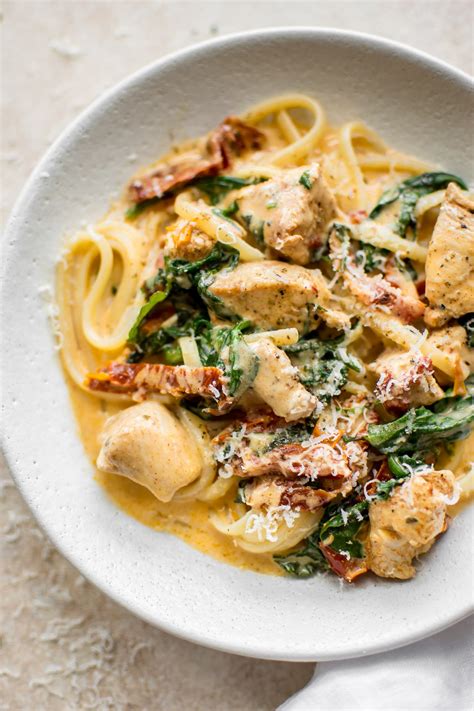 creamy-tuscan-chicken-pasta-recipe-salt-lavender image