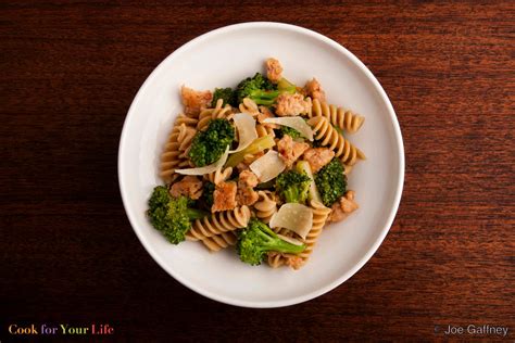 spicy-sausage-pasta-with-lemon-broccoli-cook-for-your-life image