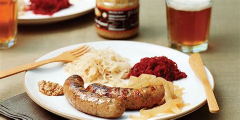 grilled-beer-cooked-sausages-recipe-myrecipes image